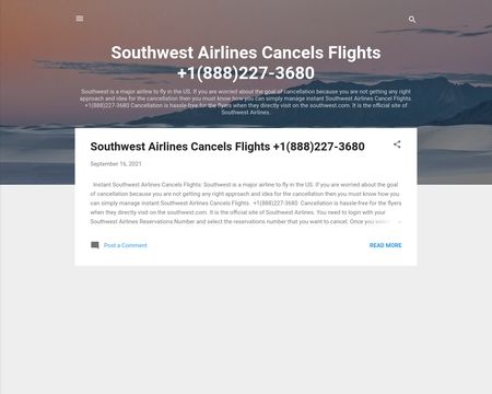website thubmnail of Southwestairlinescancelsflights.blogspot