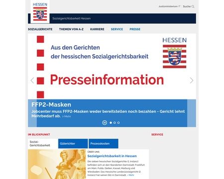 website thubmnail of Sozialgerichtsbarkeit.hessen.de