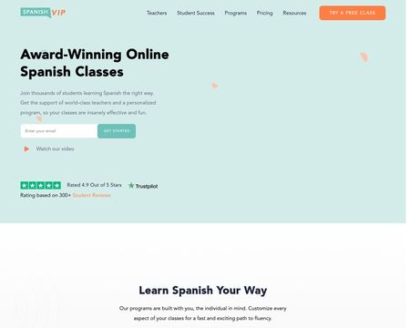 website thubmnail of SpanishVIP