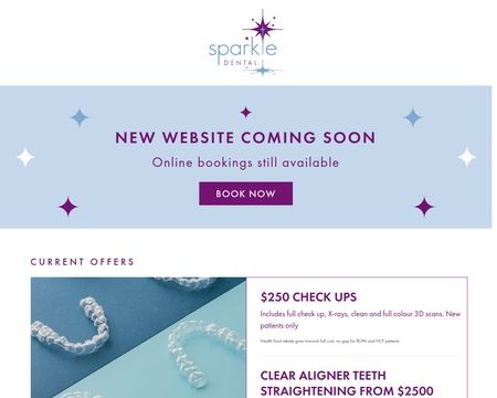 website thubmnail of Sparkledental.com.au