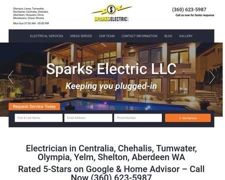 website thubmnail of Sparks Electric LLC
