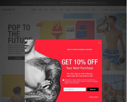 website thubmnail of Speedo