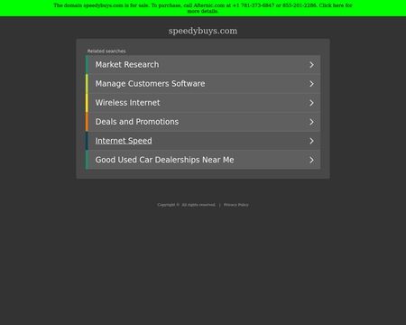 website thubmnail of Speedybuys