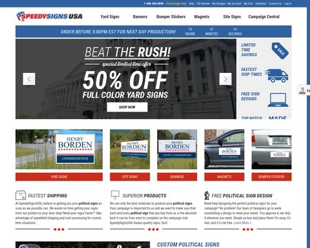website thubmnail of Speedy Signs USA