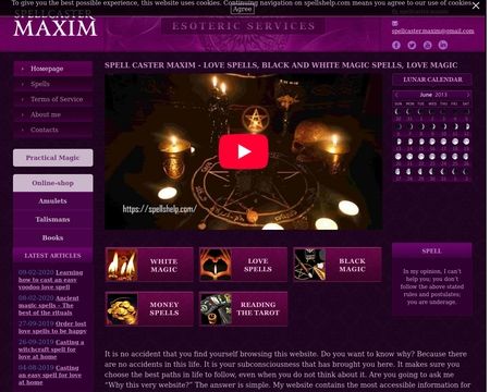 website thubmnail of SpellsHelp