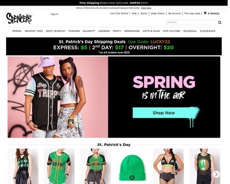 website thubmnail of Spencer's