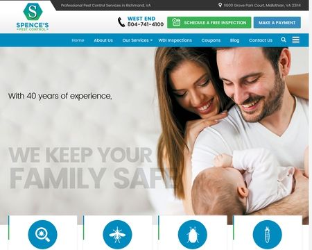 website thubmnail of Spencespestcontrol