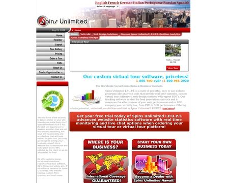 website thubmnail of Spins Unlimited