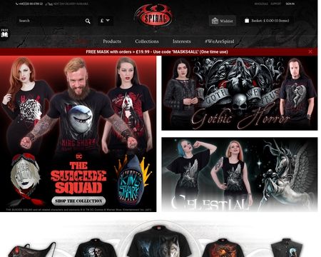 website thubmnail of Wholesale Gothic Clothing