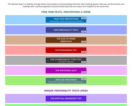 website thubmnail of Spiritualseek