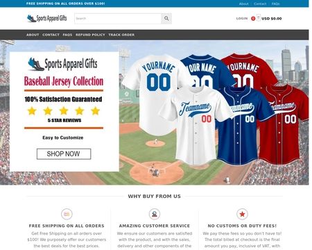 website thubmnail of Sportsapparelgifts