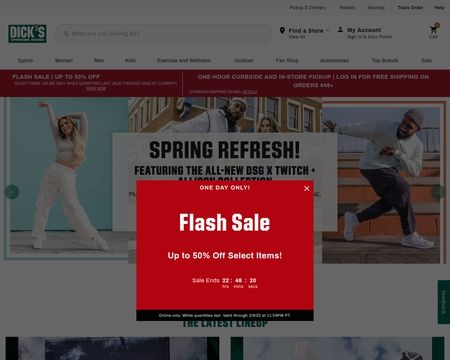 website thubmnail of Sports Authority