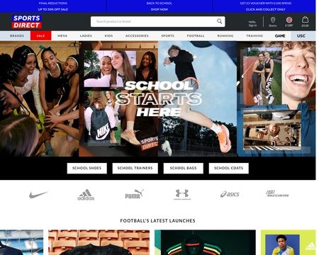 website thubmnail of Sports Direct