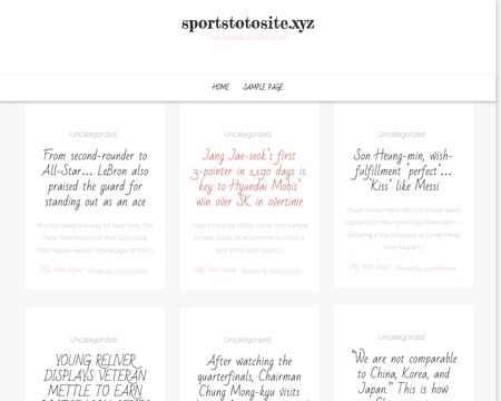 website thubmnail of Sportstotosite.xyz
