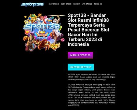 website thubmnail of Spot138.site