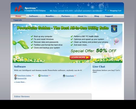 website thubmnail of Spotmau Corporation