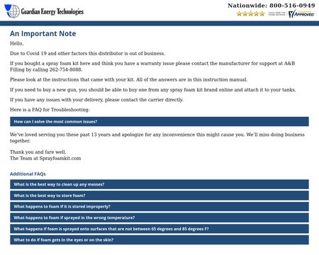 website thubmnail of Guardian Energy Technologies, Inc.