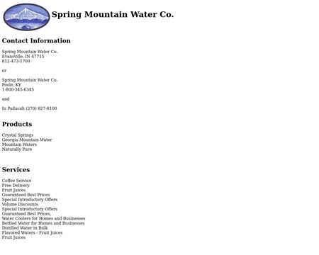 Springmountainwater