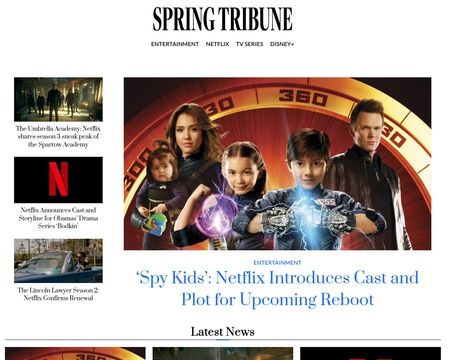 website thubmnail of Spring Tribune