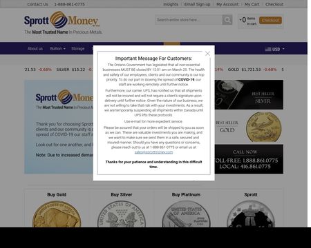 website thubmnail of Sprottmoney