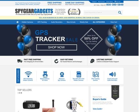 website thubmnail of Spygear Gadgets
