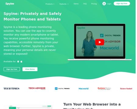 website thubmnail of Spyine