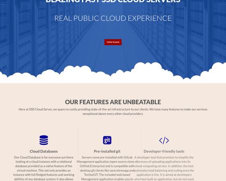 website thubmnail of SSD Cloud Servers