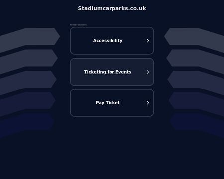 website thubmnail of Stadiumcarparks.co.uk
