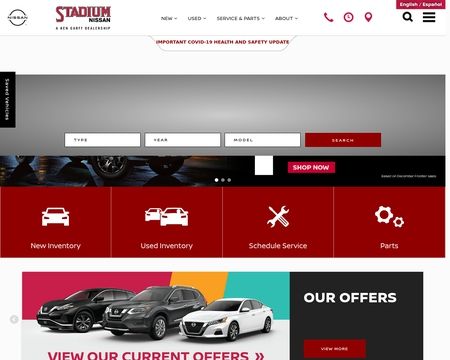 website thubmnail of Stadium Nissan