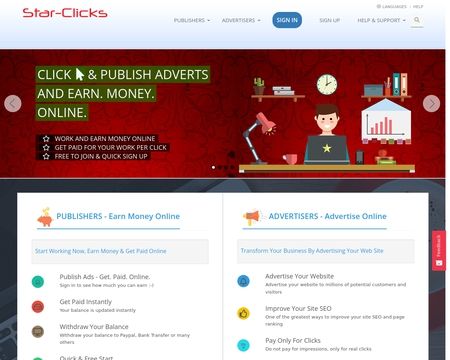 website thubmnail of Star-clicks