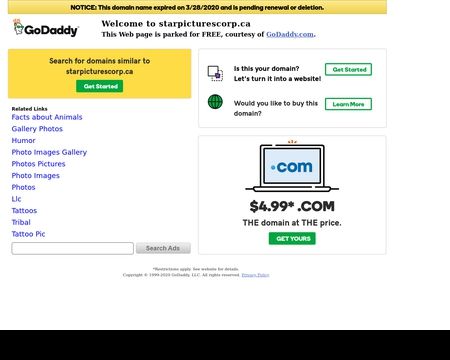 website thubmnail of StarPicturesCorp.ca
