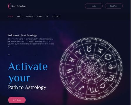 website thubmnail of Startastrology