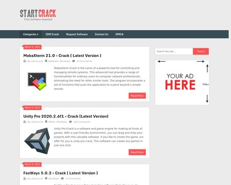 website thubmnail of Startcrack