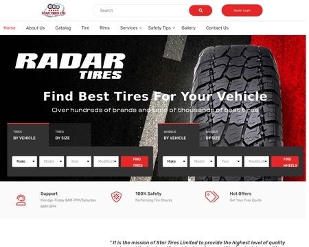 website thubmnail of Startires.ca