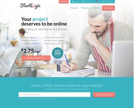 website thubmnail of Startlogic