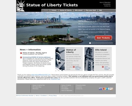 website thubmnail of StatueOfLibertyTickets.com