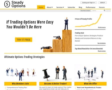 website thubmnail of Steady Options