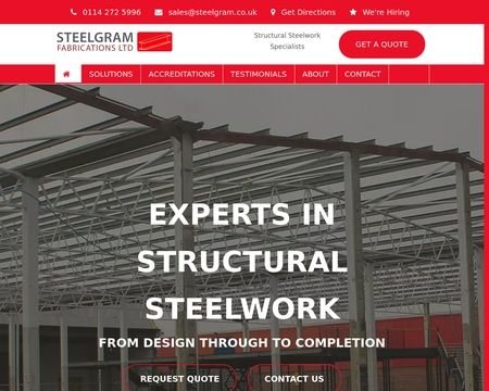 website thubmnail of Steelgram.co.uk