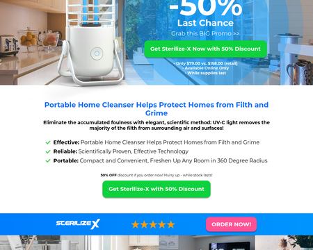 website thubmnail of Sterilize-X