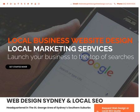 website thubmnail of Stgeorgewebdesign.com.au
