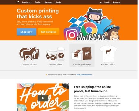 website thubmnail of Stickermule
