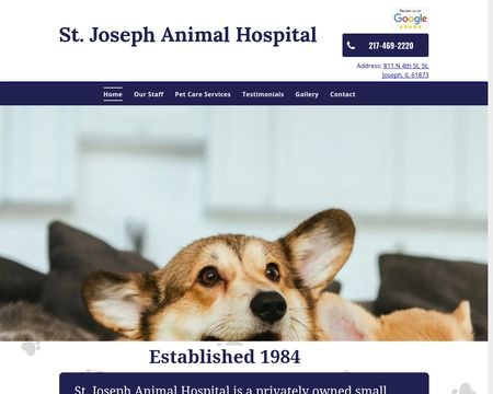 website thubmnail of Saint Joseph Veterinary Service