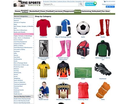 website thubmnail of Epic Sports
