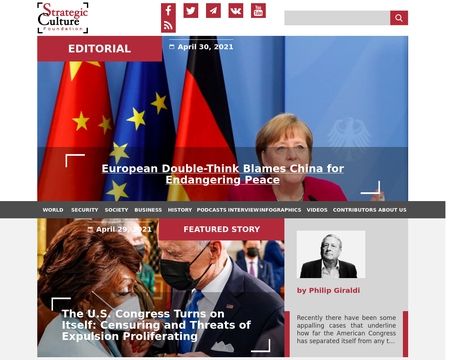website thubmnail of Strategic Culture Foundation