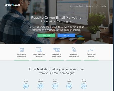 website thubmnail of StreamSend