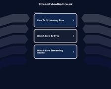 Thumbnail of Streamtvfootball.co.uk