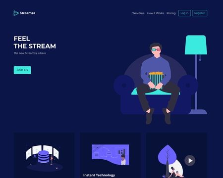 website thubmnail of Streamza