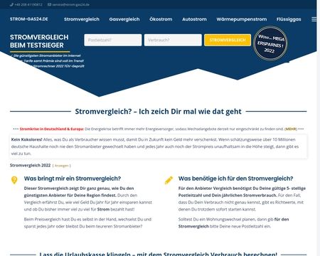 website thubmnail of Strom-gas24.de