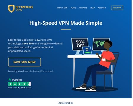 website thubmnail of StrongVPN