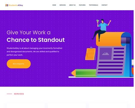 website thubmnail of Students Alley